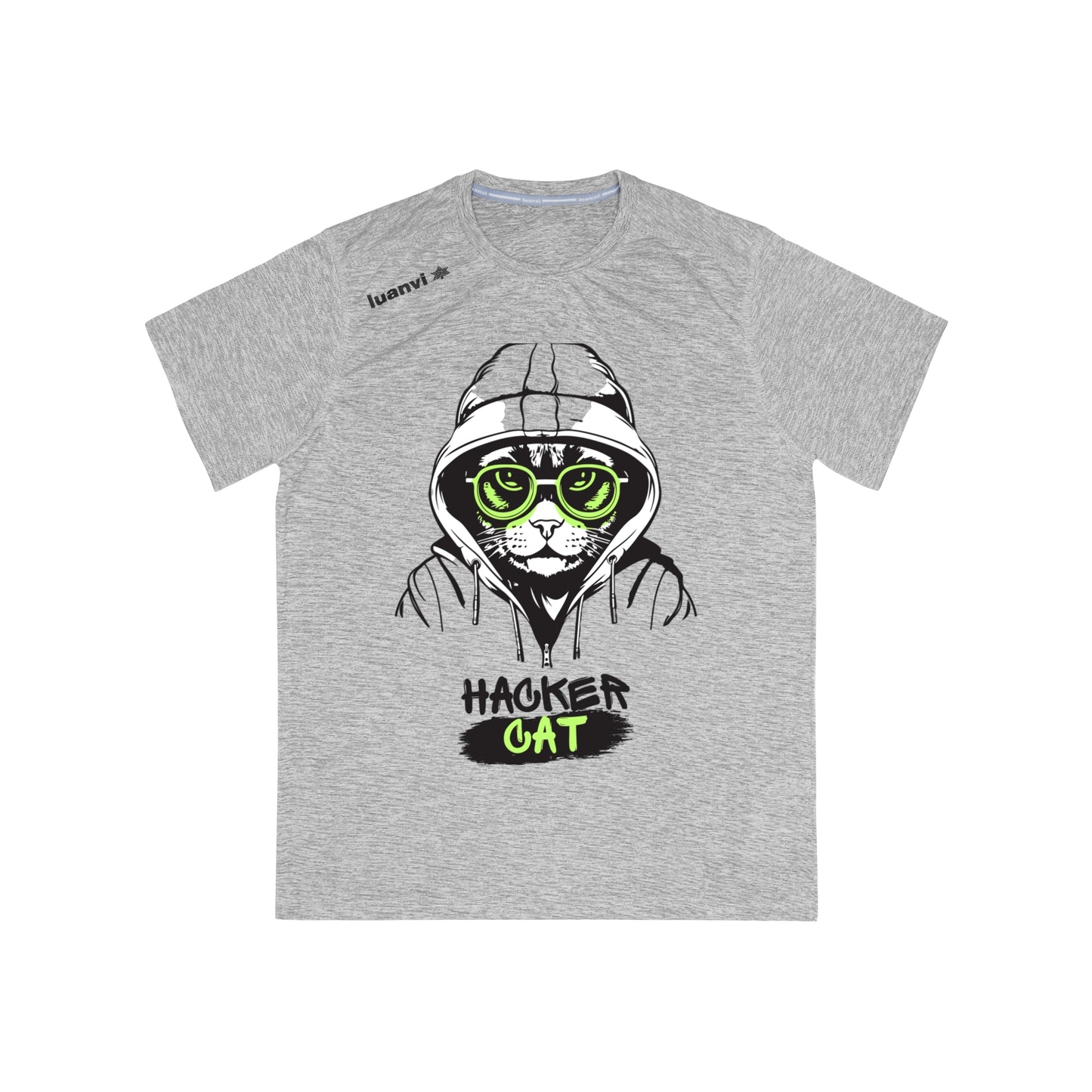 Men's Sports T-shirt Hacker Cat