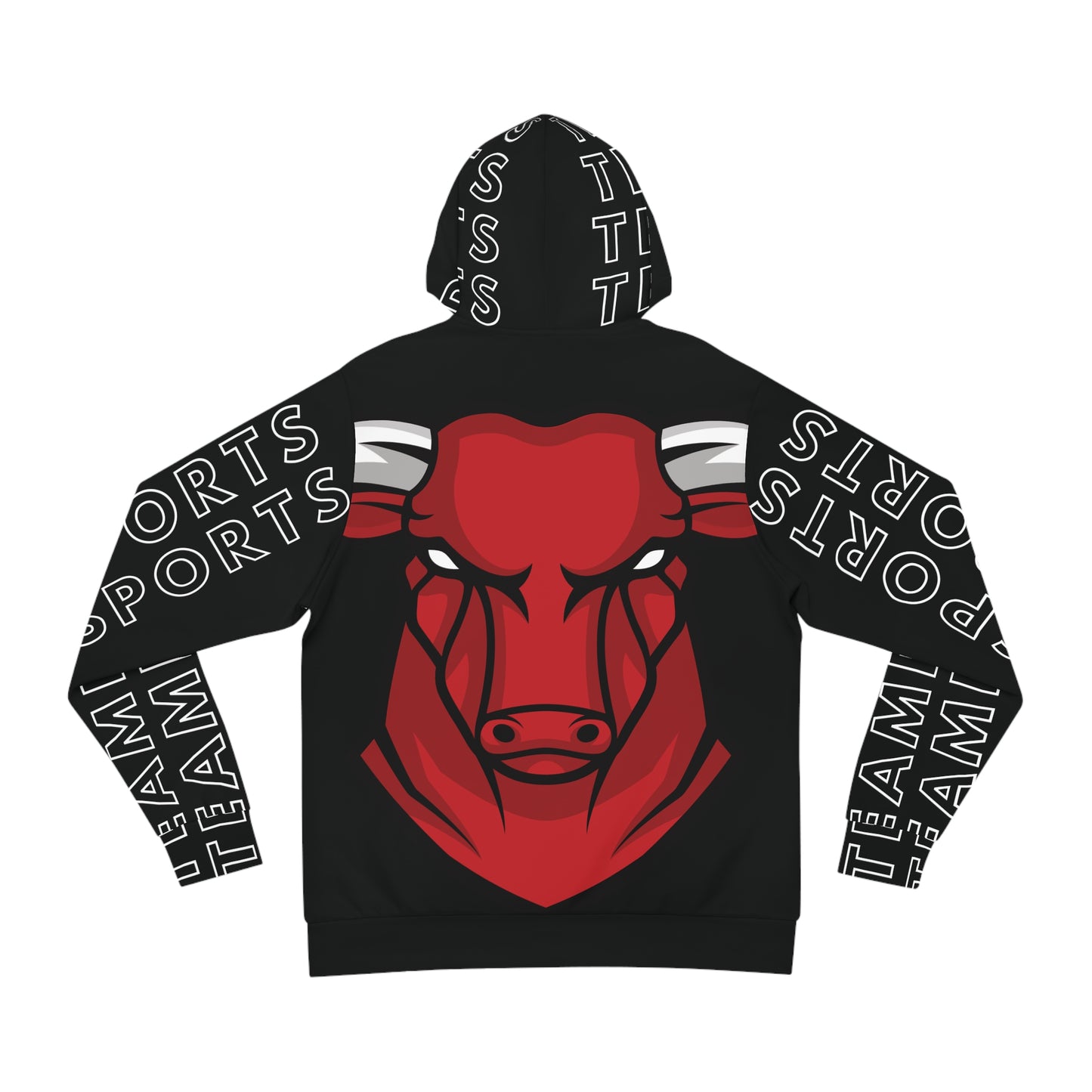 Fashion Black & Red Team Esports Hoodie (AOP)