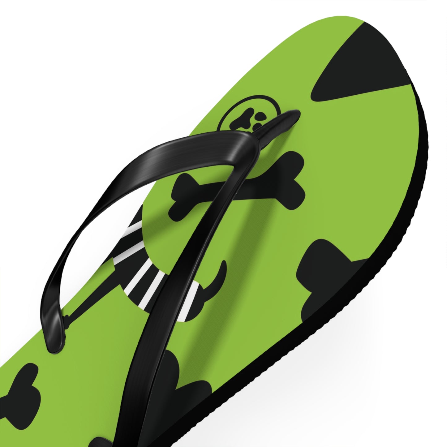 Green Summer Flip Flops