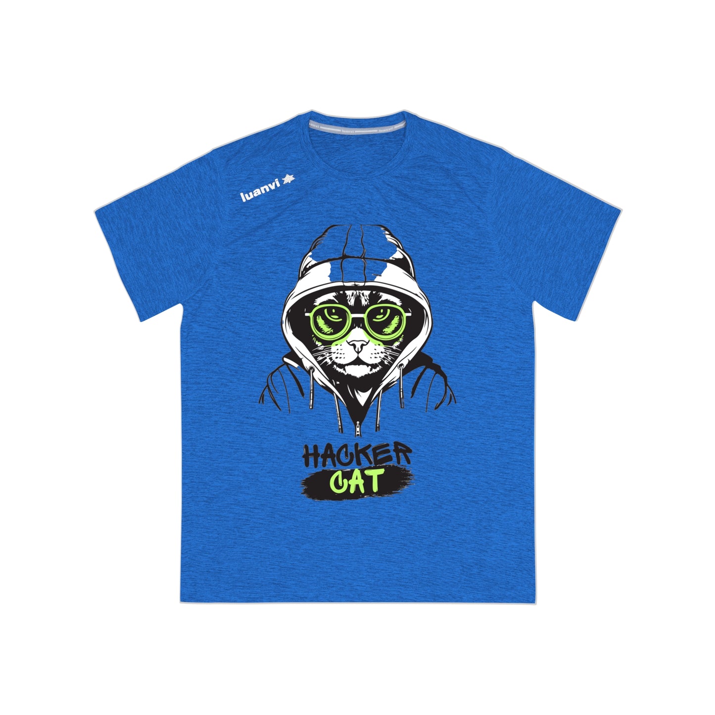 Men's Sports T-shirt Hacker Cat