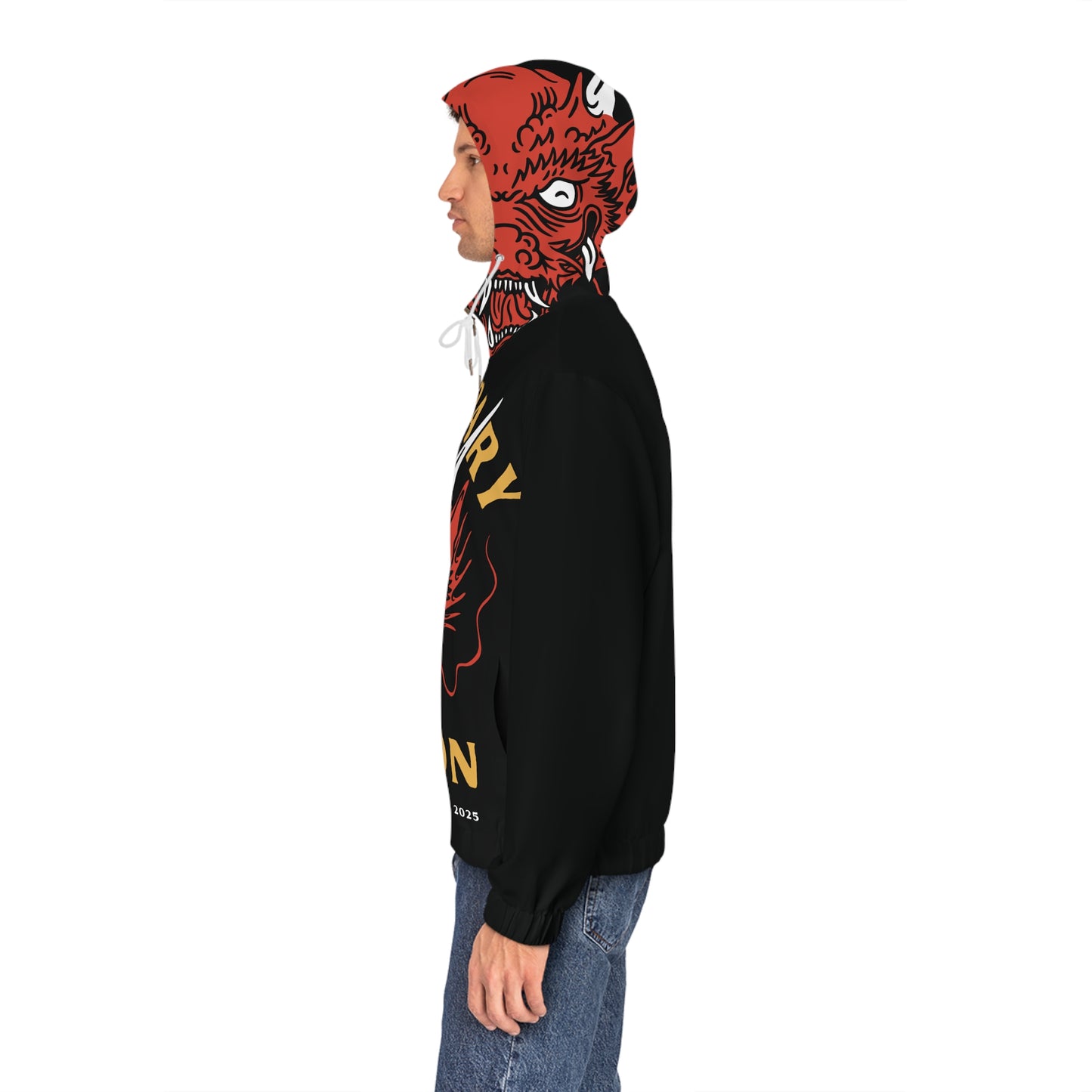 Men's Full-Zip Dragon Hoodie (AOP)