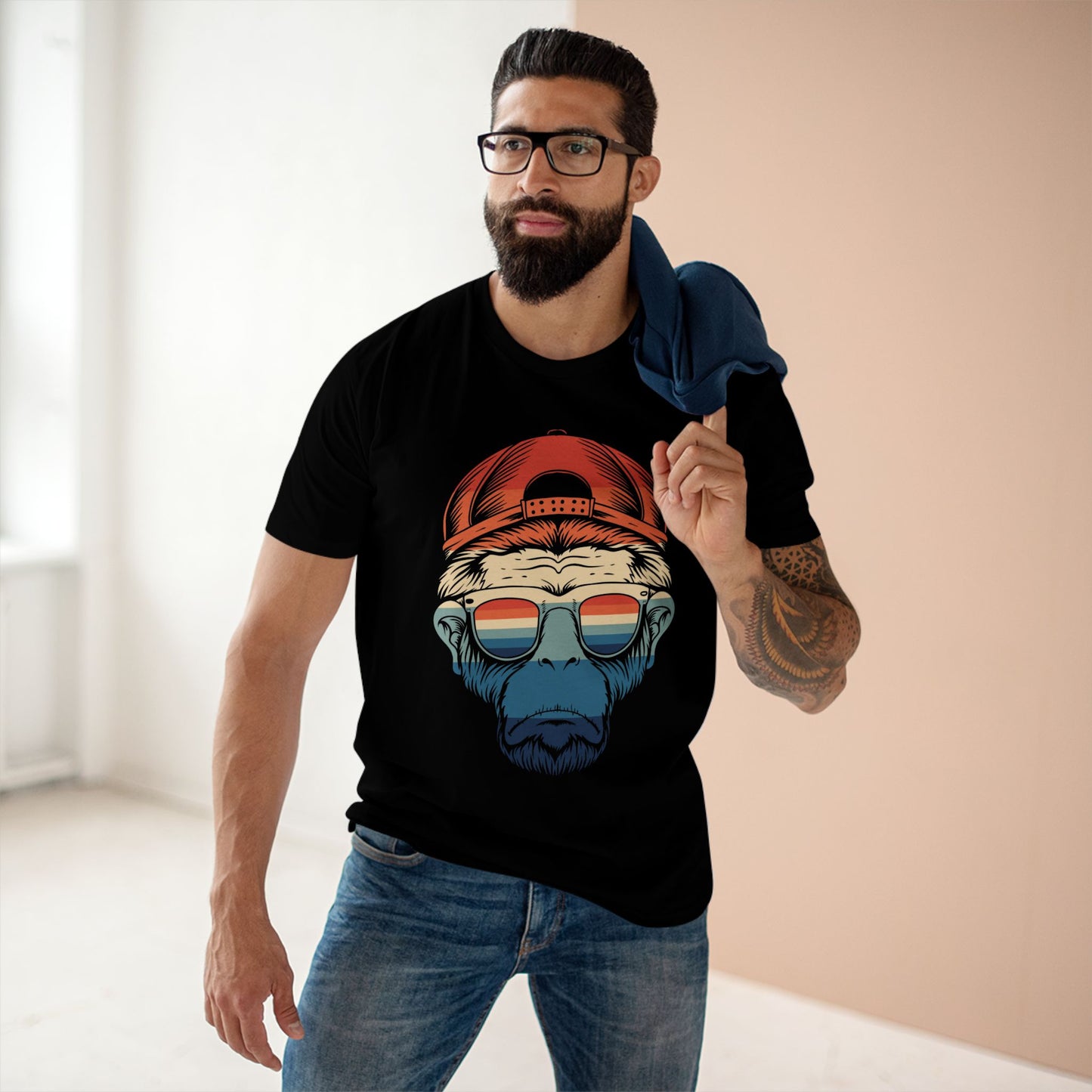 Men's Staple Lazy Monkey T Shirt