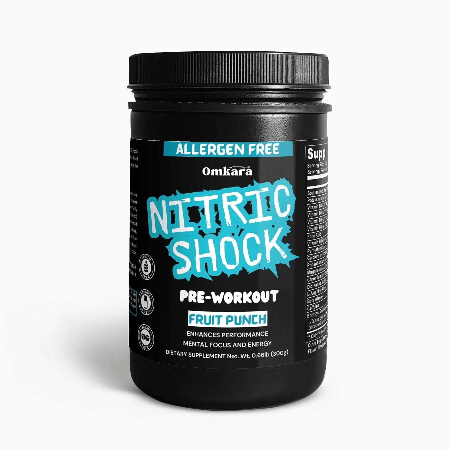 Nitric Shock Pre-Workout Powder (Fruit Punch)