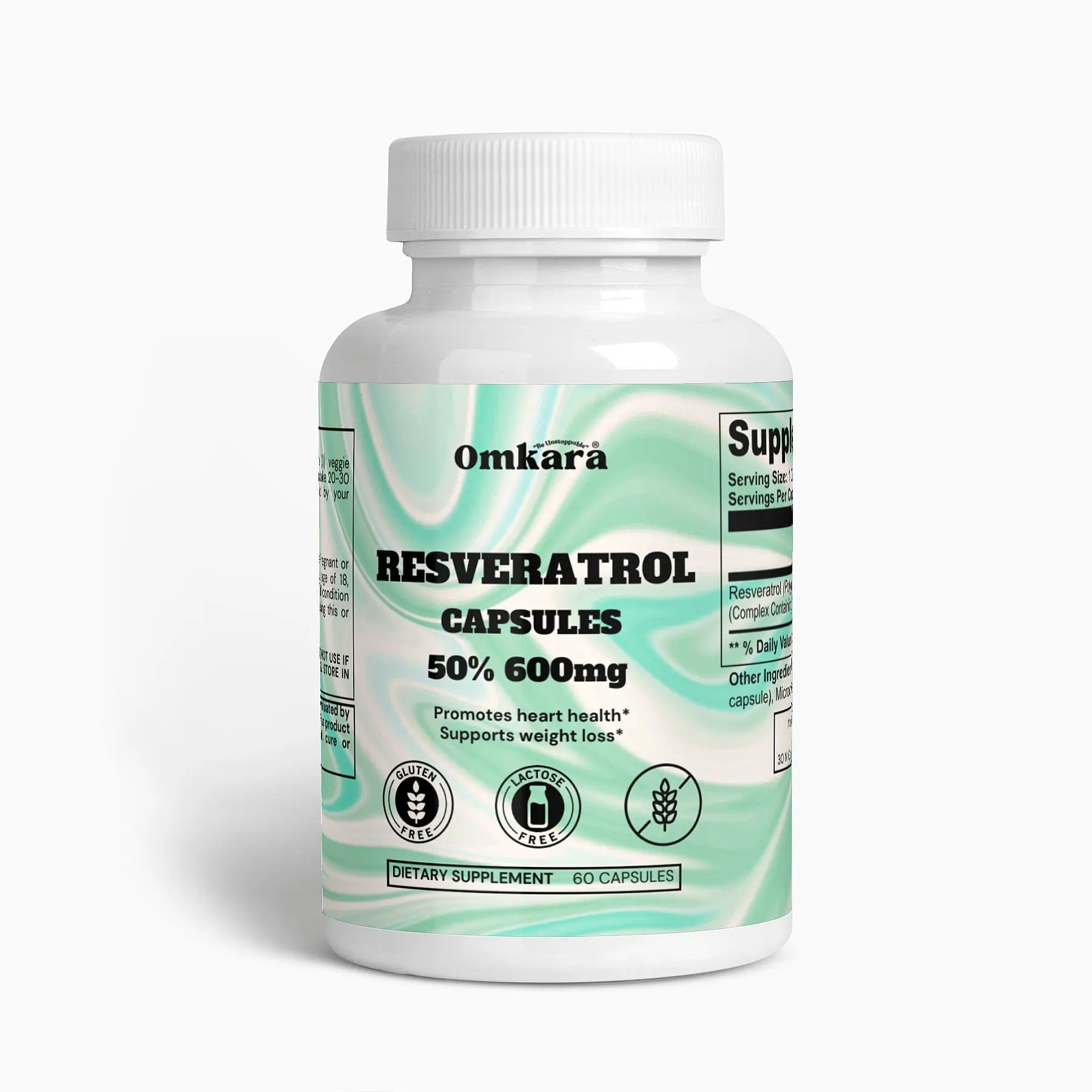 Resveratrol 50% 600mg OMKARA