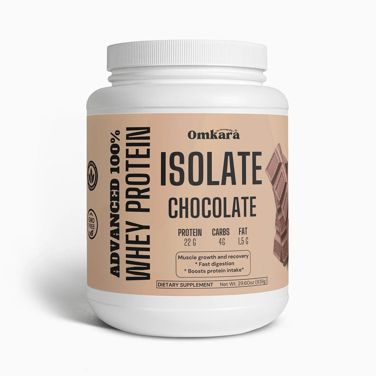 Advanced 100% Whey Protein Isolate (Chocolate) - OMKARA