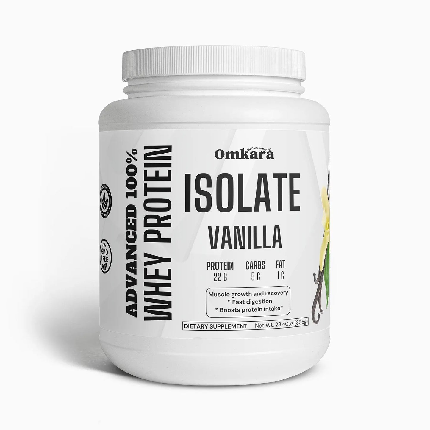 Advanced 100% Whey Protein Isolate (Vanilla) - OMKARA