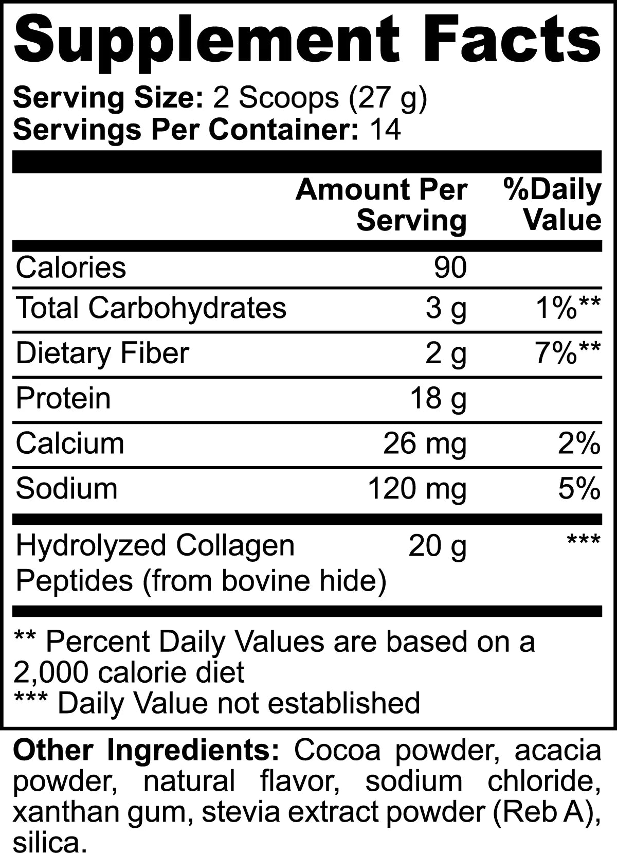 Grass-Fed Collagen Peptides Powder (Chocolate) OMKARA