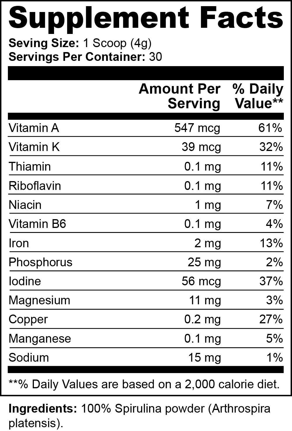 Spirulina Powder OMKARA