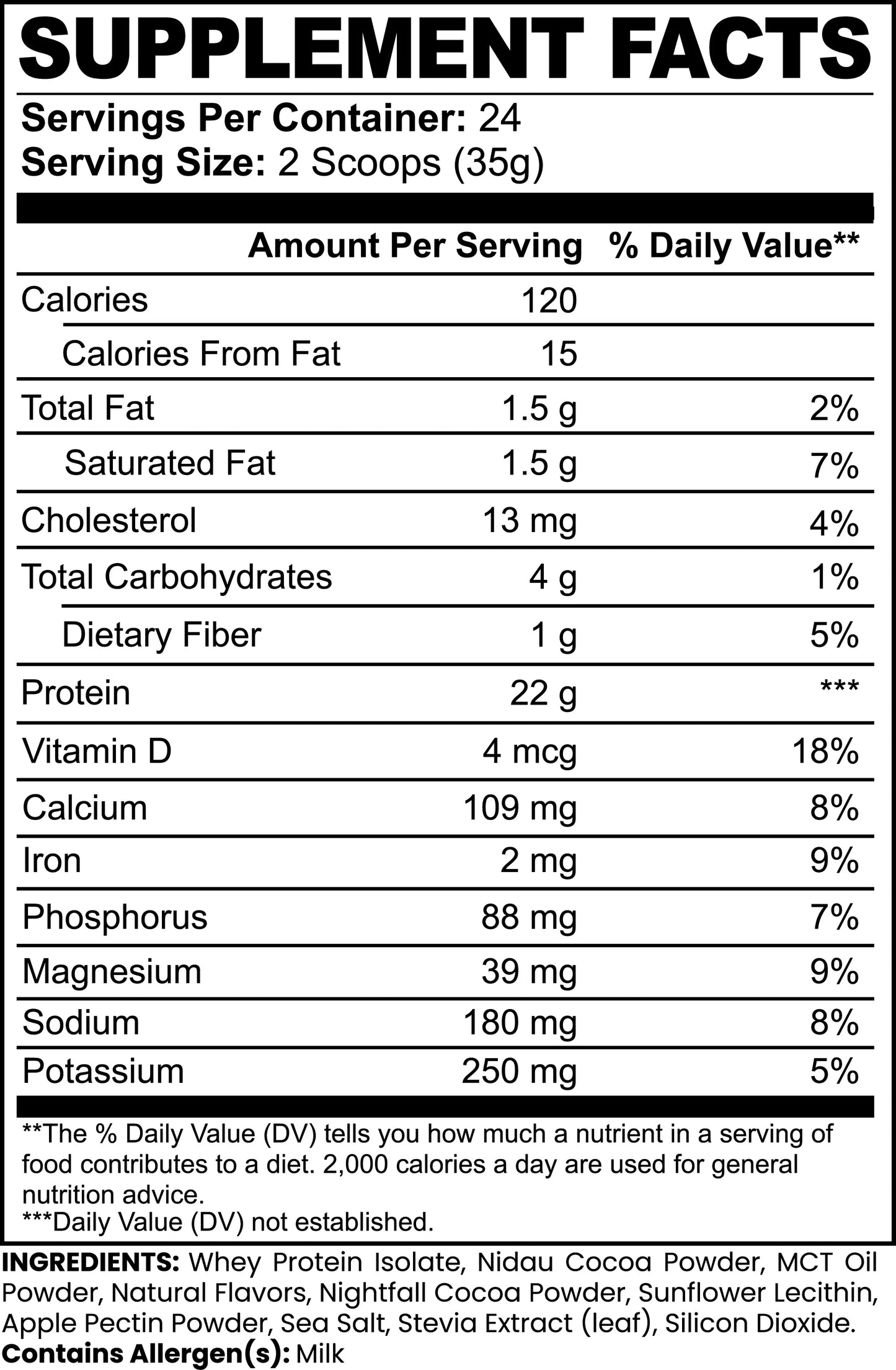 Advanced 100% Whey Protein Isolate (Chocolate) - OMKARA