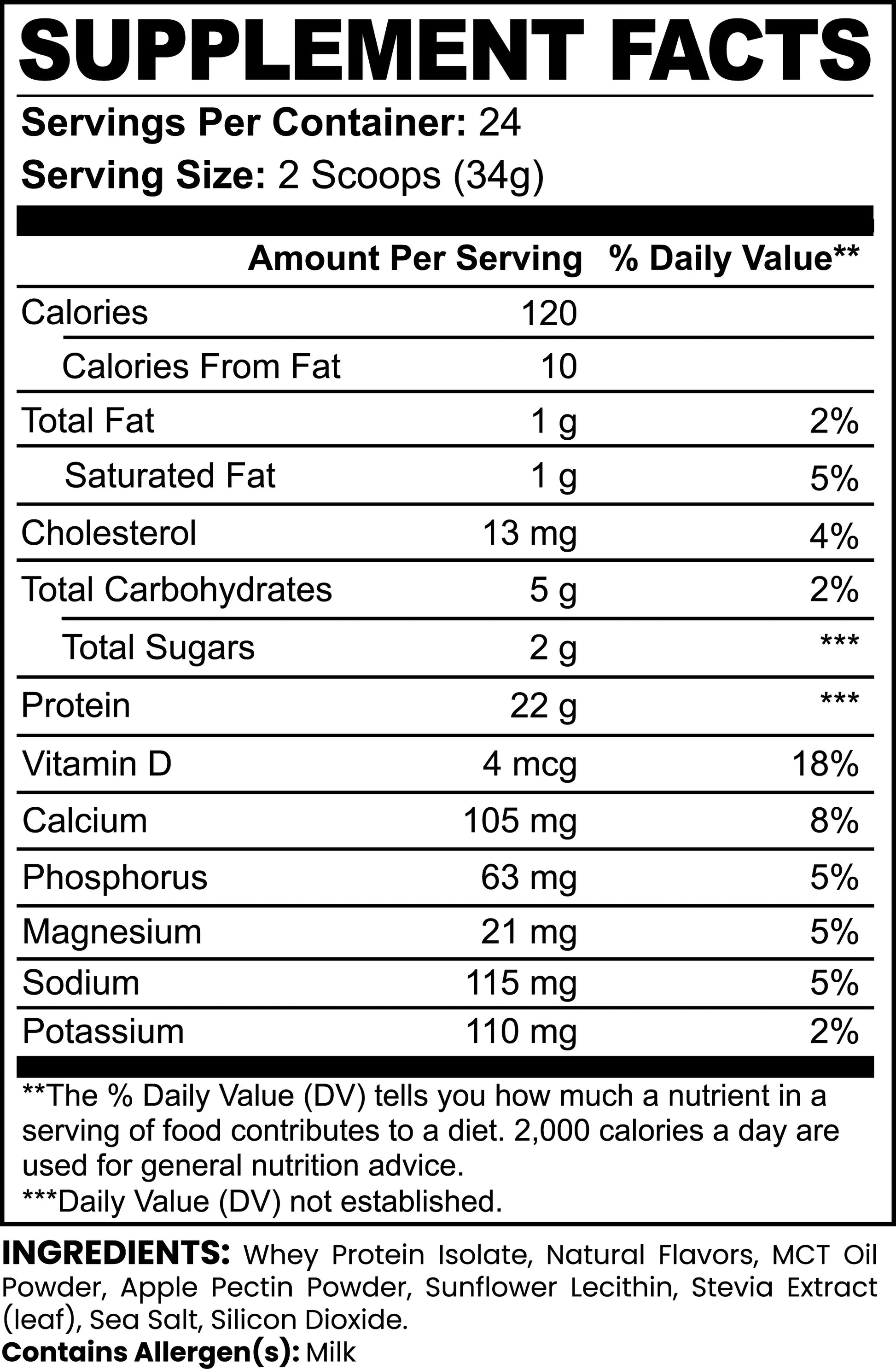 Advanced 100% Whey Protein Isolate (Vanilla) - OMKARA