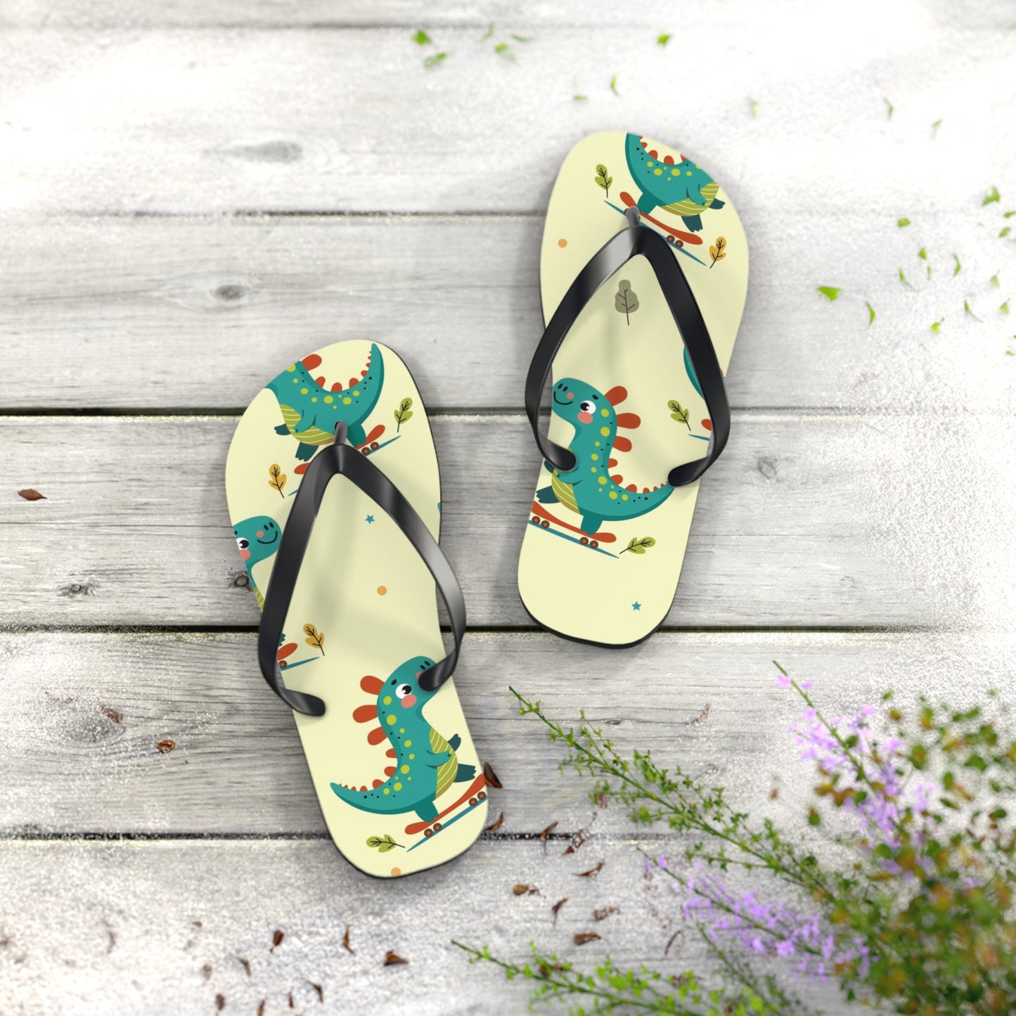 Dino Summer Flip Flops