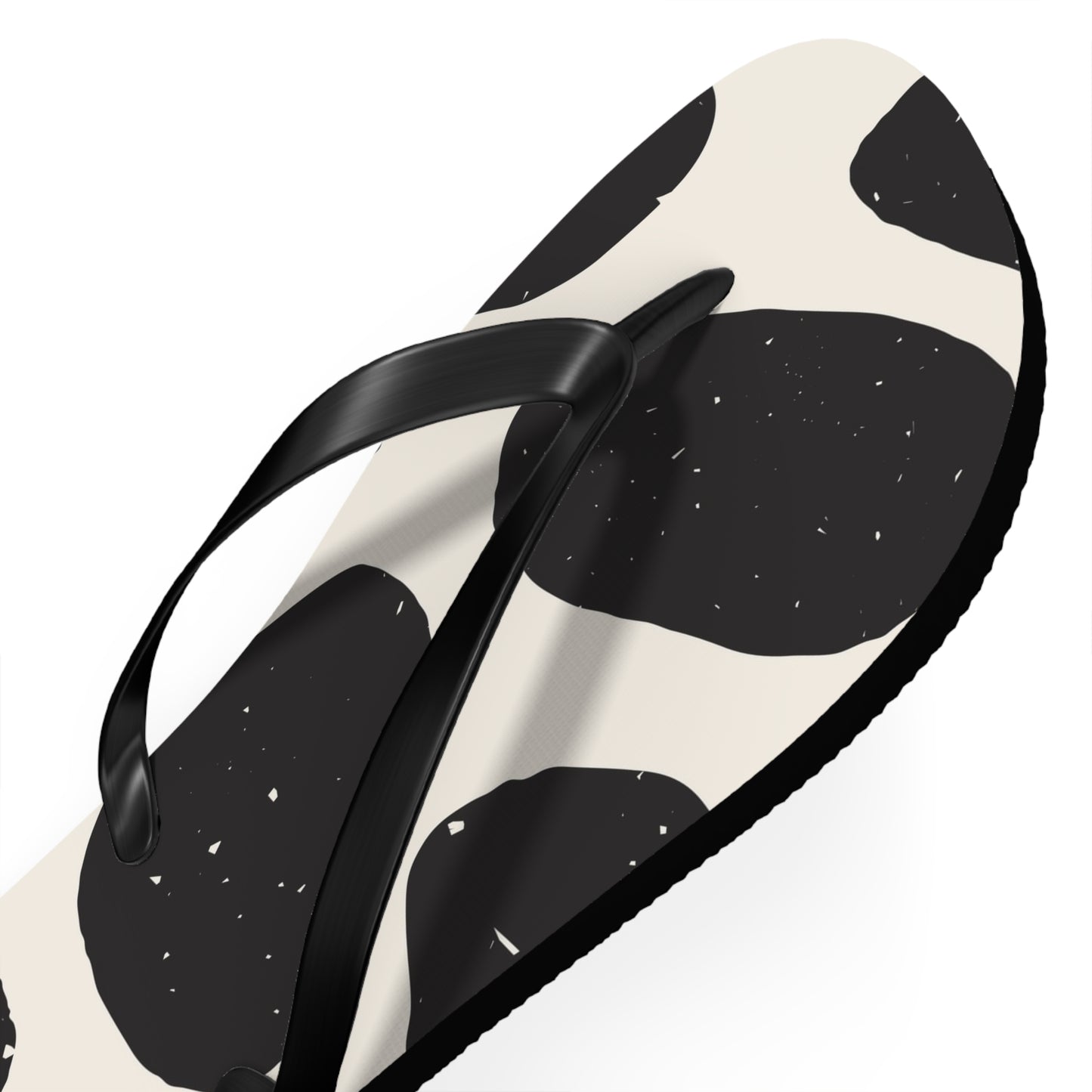 Designer Black Doted Summer Flip Flops