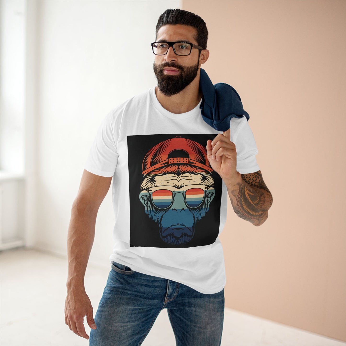 Men's Staple Lazy Monkey T Shirt