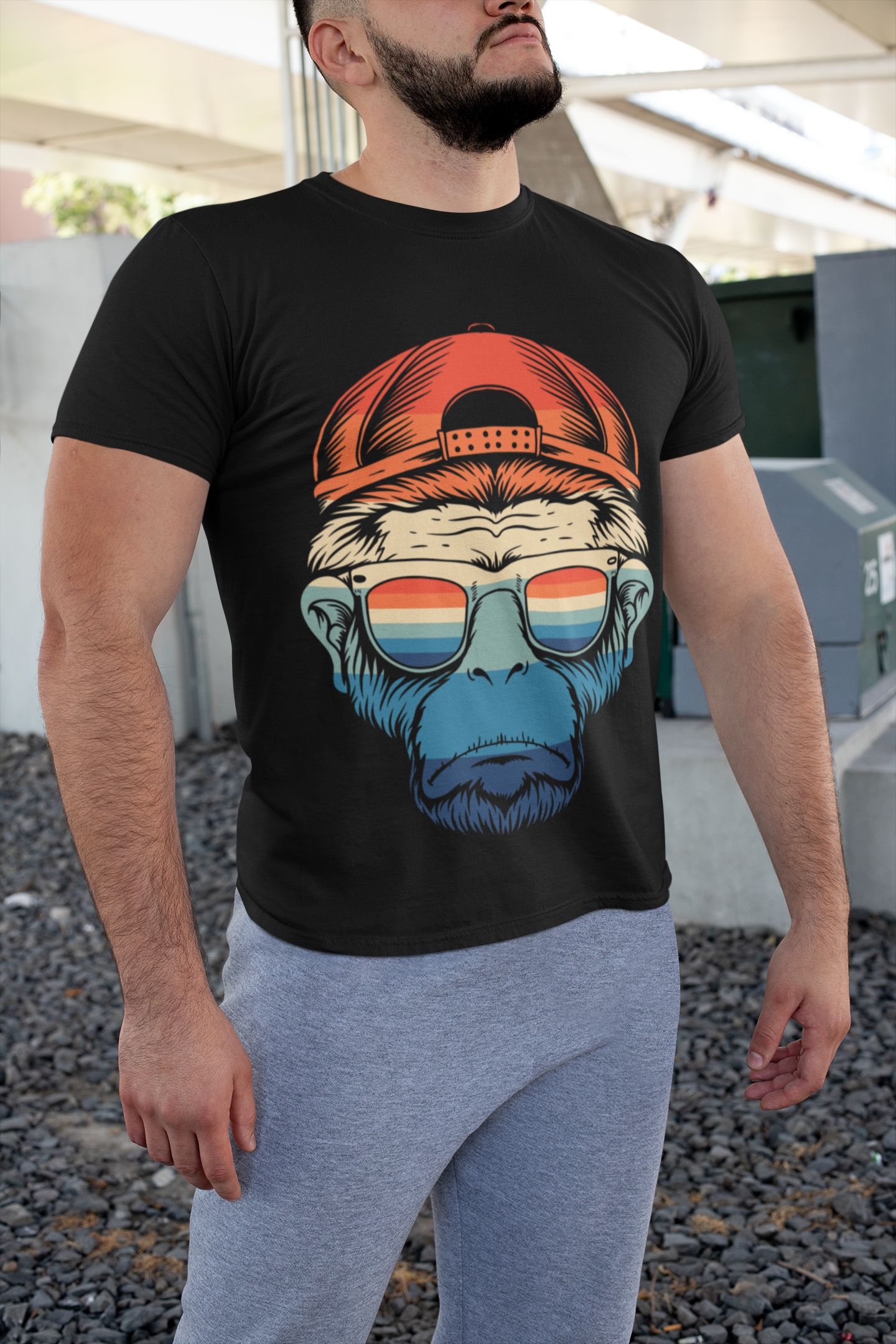 Men's Staple Lazy Monkey T Shirt